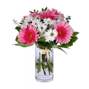 Buque de margaridas e gerberas