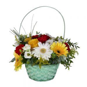 Cesta de flores variadas