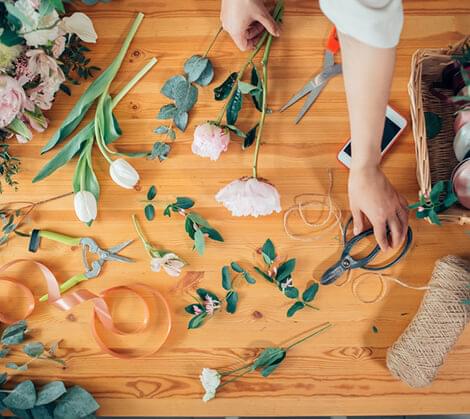 serviço de entrega de flores